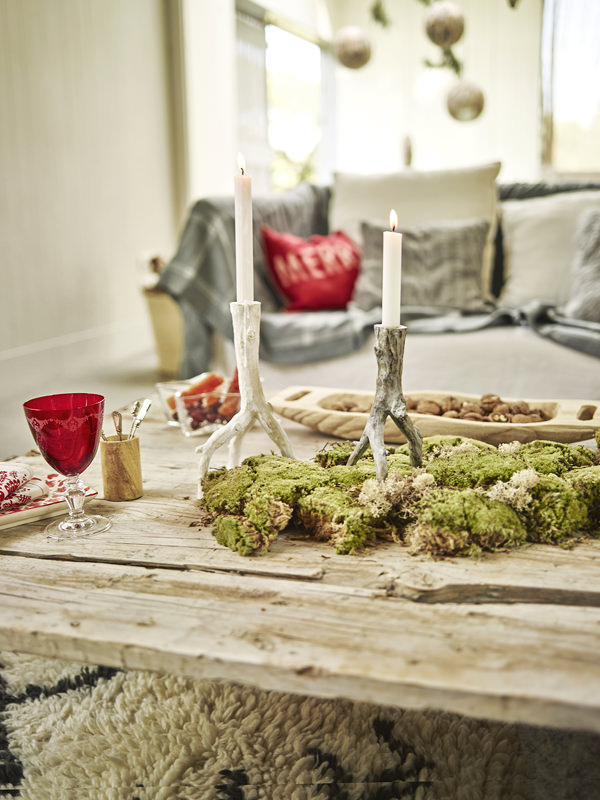 decoração de Natal branco e vermelho mesa posta Zara Home 6