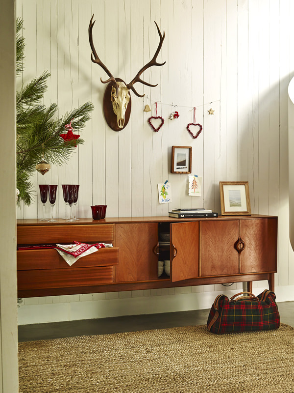 decoração de Natal branco e vermelho mesa posta Zara Home 9