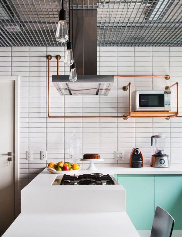 Decoração, Canos de cobre, Decoração com canos de cobre