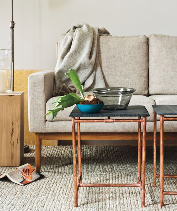 Decoração, Canos de cobre, Decoração com canos de cobre