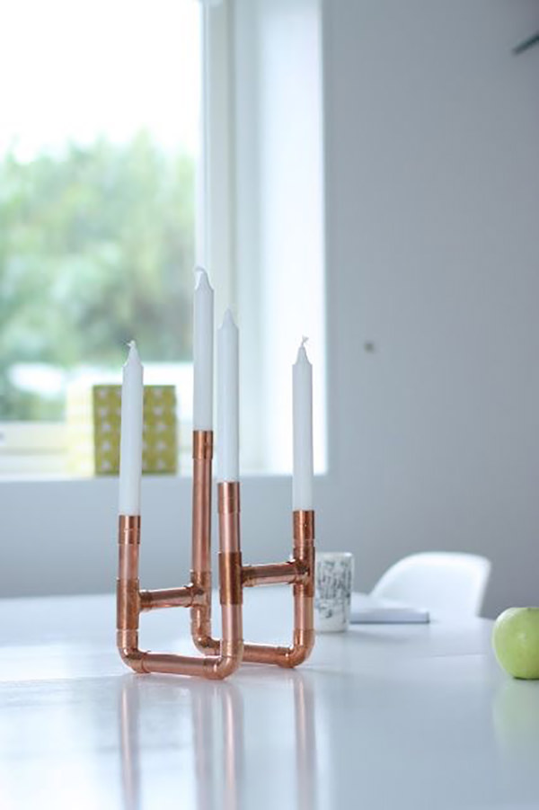 Decoração, Canos de cobre, Decoração com canos de cobre