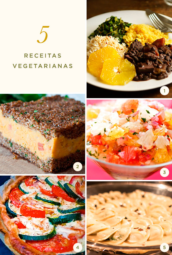 5 receitas vegetarianas para receber os amigo em grande estilo