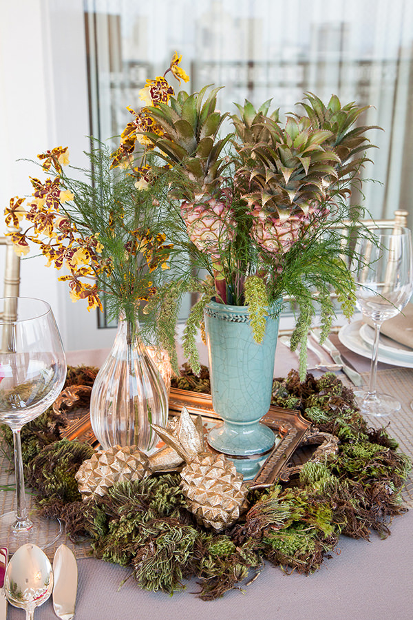 Decoração, Mesa posta, Tropical chic