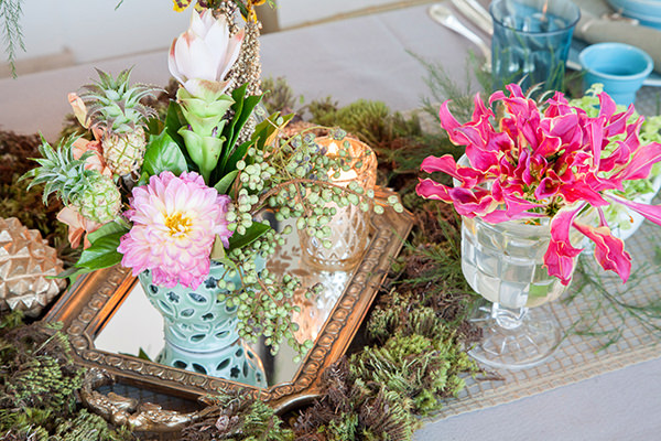 Decoração, Mesa posta, Tropical chic