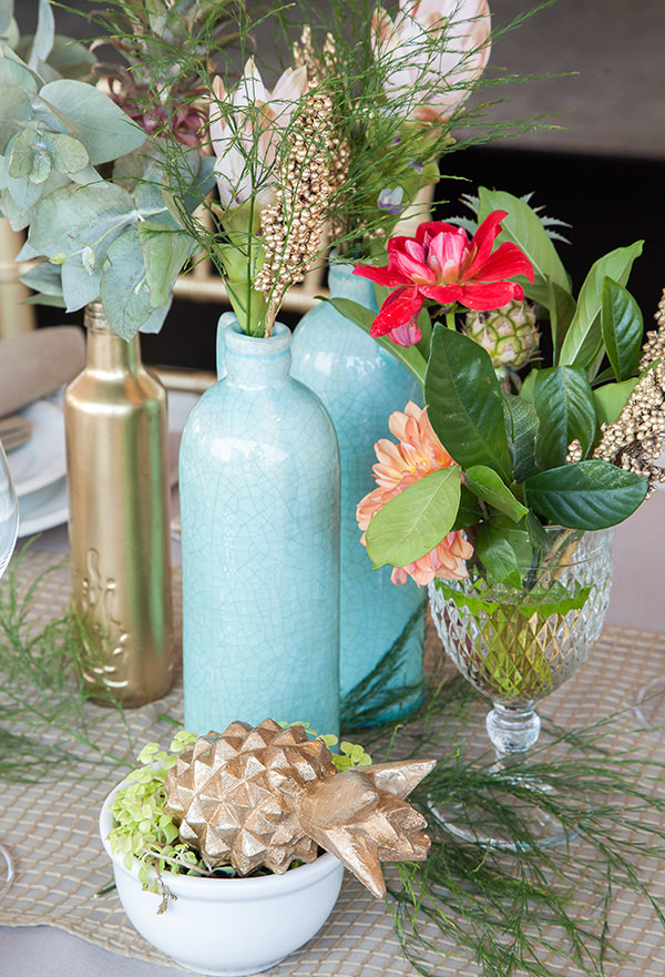 Decoração, Mesa posta, Tropical chic