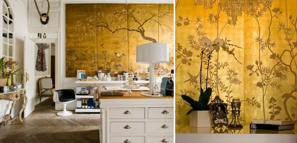 decoracao-dourado-quadro-painel