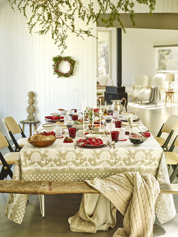 decoração de natal estilo nórdico mesa posta zara home 