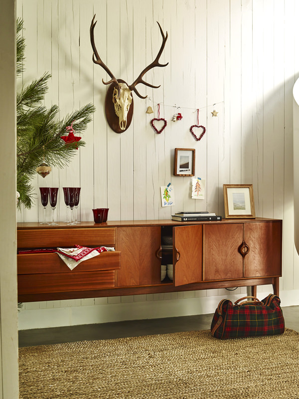 decoração de Natal branco e vermelho mesa posta Zara Home 9 
