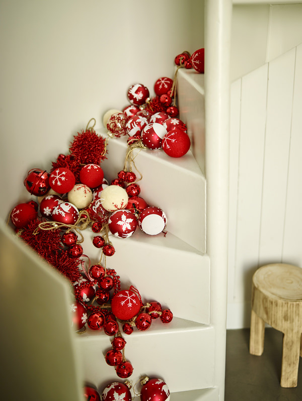 decoração de Natal branco e vermelho mesa posta Zara Home 13