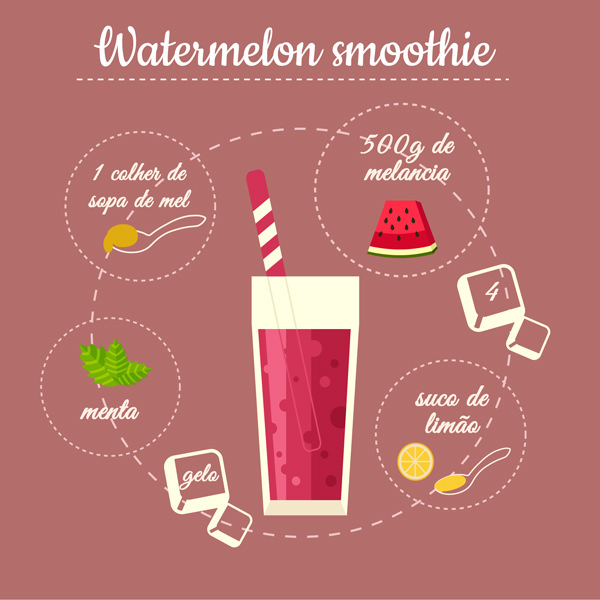 7 receitas de smoothies para refrescar no verão