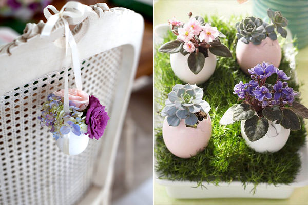 13 arranjos de flores em cascas de ovos para a Páscoa - Constance Zahn |  Casa & Decor