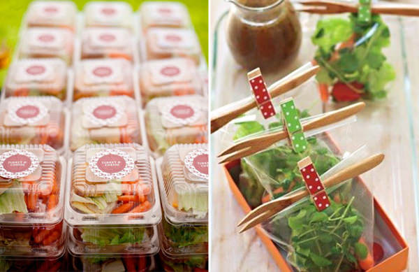 11 ideias para servir mini salada