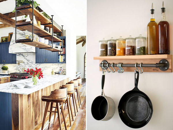 10 ideias para uma decoração industrial com canos na cozinha e sala